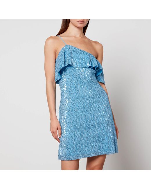 Stine Goya Blue Kenza Sequin Dress