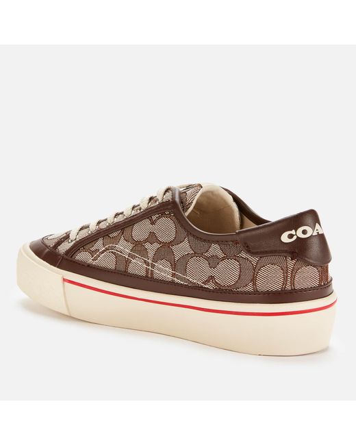 brown coach sneakers women's