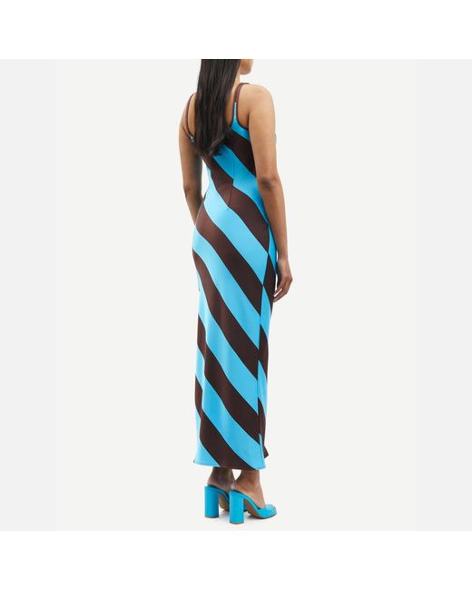 Samsøe & Samsøe Blue Swim Cap Stripe Sunna Dress Multi / Xs