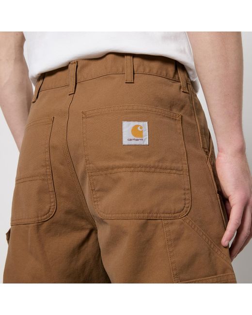 Carhartt Brown Double Knee Cotton-canvas Shorts for men