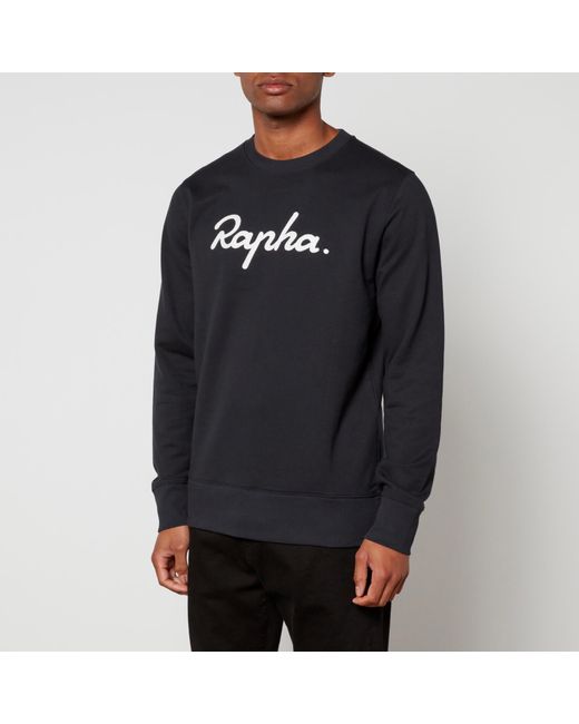 Rapha Black Logo Cotton-jersey Sweatshirt for men