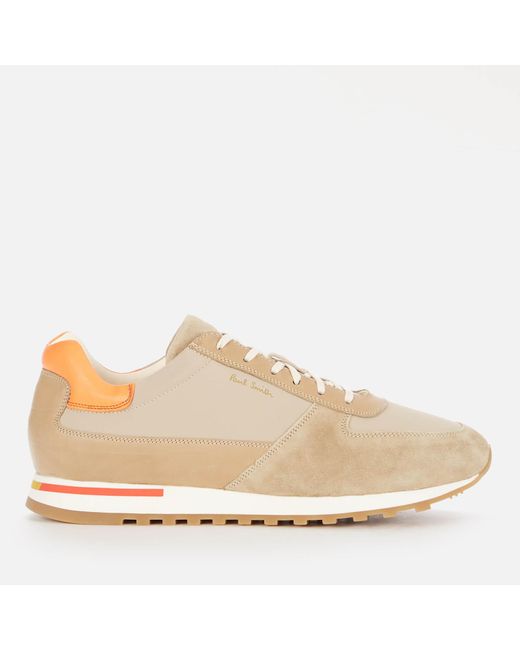 Paul Smith Velo Leather Running Style Trainers in Beige (Natural) for ...