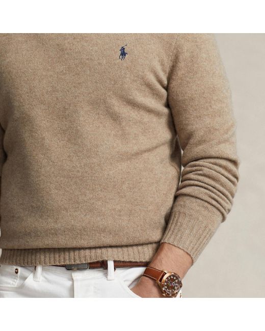 Polo Ralph Lauren Brown Wool And Cashmere-Blend Jumper for men