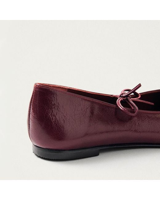 Alohas Red Sway Patent Leather Ballet Flats