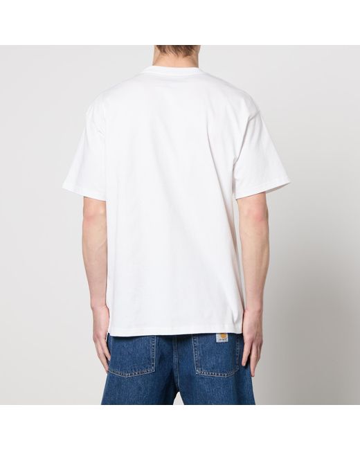 Carhartt White Field Pocket Cotton-jersey T-shirt for men