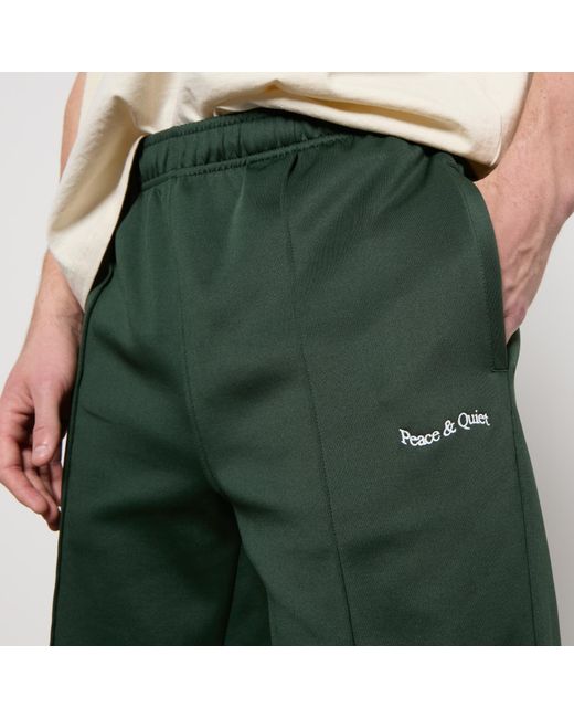 Museum of Peace & Quiet Green Warm Up Stretch-Jersey Track Pants for men