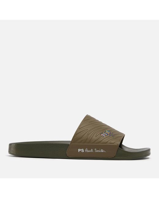 PS by Paul Smith Green Nyro Rubber Slide Sandals for men