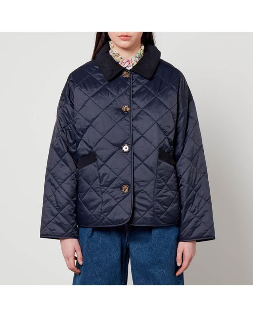 Barbour X House of Hackney Blue Quilted Shell Jacket