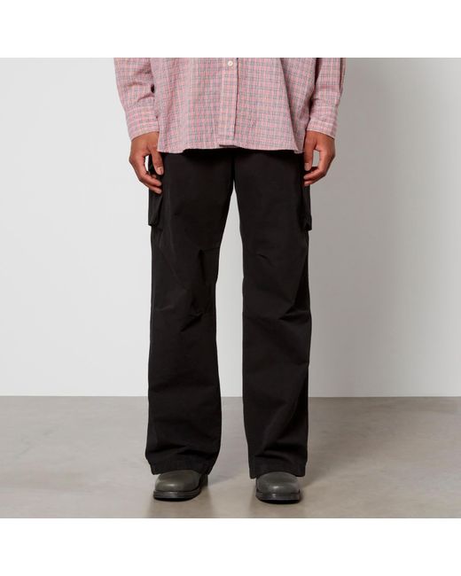 Our Legacy Black Mount Canvas Cargo Trousers for men
