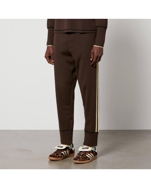 Adidas Brown Knit Joggers for men