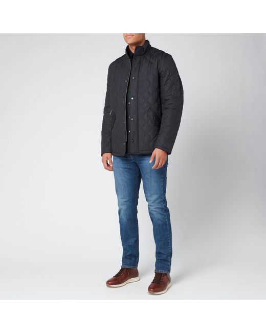 barbour chelsea sportsquilt navy
