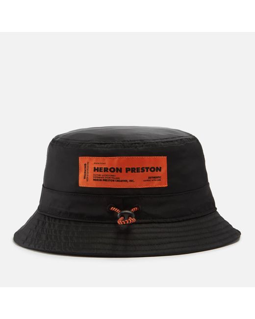 Heron Preston Black Ctnmb Shell Bucket Hat for men