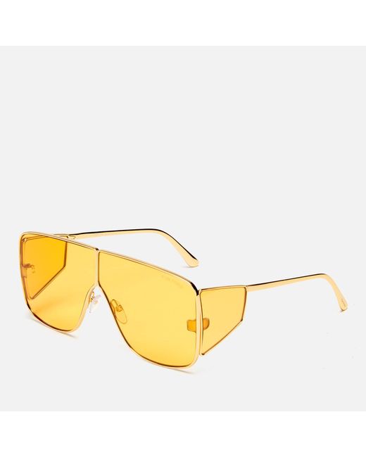 krog dal Vend tilbage Tom Ford Spector Sunglasses in Yellow | Lyst