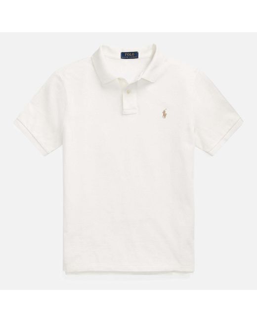 Polo Ralph Lauren White Cotton-piqué Polo Shirt for men