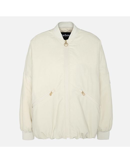 Barbour Natural Mansell Shell Bomber Jacket