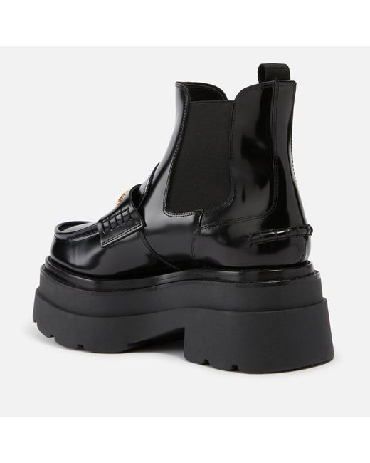 Alexander Wang Black Carter Leather Platform Chelsea Boots