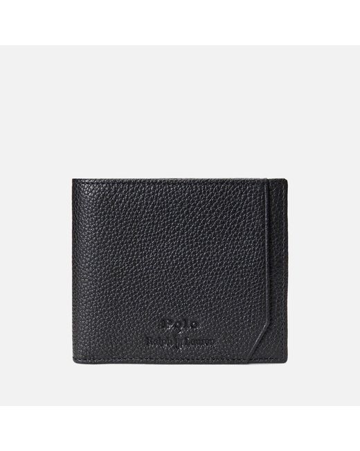 Polo Ralph Lauren Black Medium Leather Billfold Wallet for men