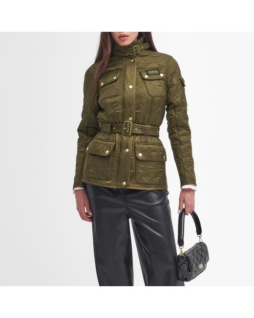 Barbour Green Polarquilt Quilted Shell Jacket