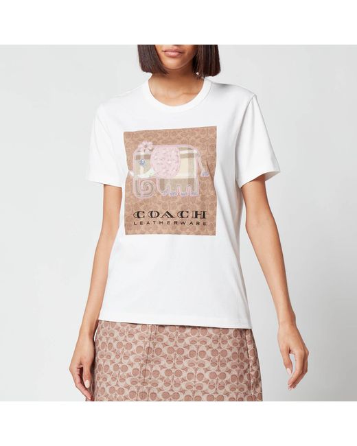 COACH White Elephant Signature T-shirt