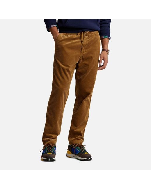Polo Ralph Lauren Brown Prepster Cotton-Blend Corduroy Trousers for men