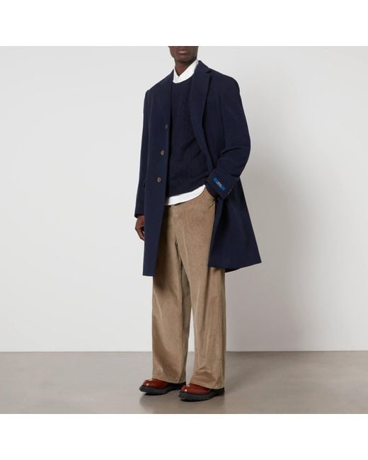 Polo Ralph Lauren Blue Modern Paddock Felt Coat for men