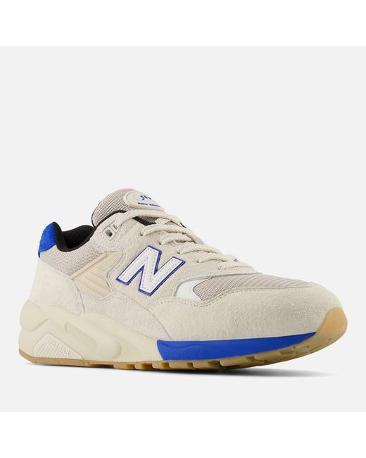 New Balance Blue 580 Suede And Mesh Trainers for men