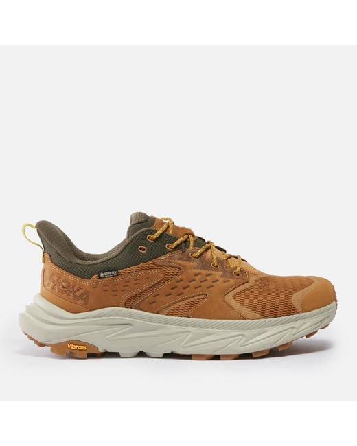 Hoka One One Brown Anacapa 2 Gore-Tex And Suede Trainers for men