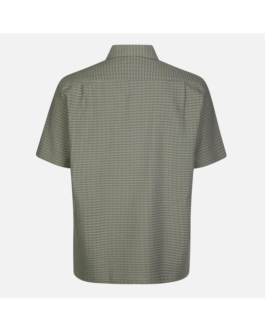 Samsøe & Samsøe Gray Avan Cotton-blend Jacquard Shirt for men