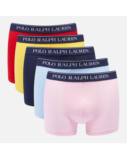 Polo Ralph Lauren 5-pack Classic Trunks in Blue for Men | Lyst Australia