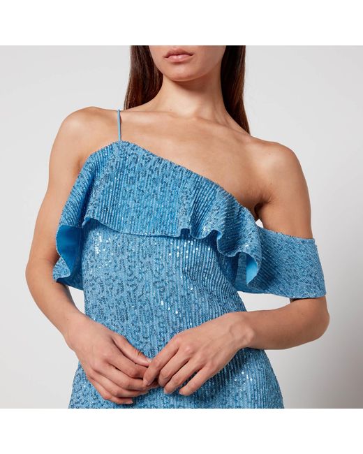 Stine Goya Blue Kenza Sequin Dress
