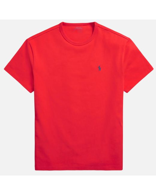 Polo Ralph Lauren Classic Fit Heavyweight T-shirt in Red for Men | Lyst UK
