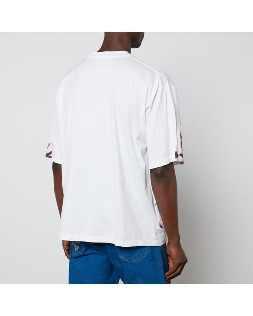 Marni Red Logo-Print Cotton-Jersey T-Shirt for men