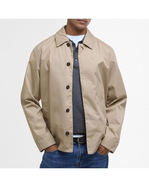 Barbour Natural Short Rokig Waterproof Canvas Jacket for men
