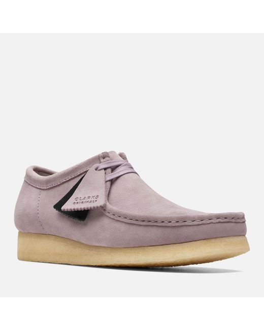 Clarks Suede Wallabee in Purple for Men Lyst UK