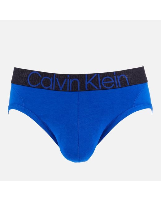 Calvin Klein Blue Contour Pouch Briefs for men