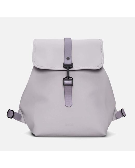 Rains Purple W3 Matte-shell Bucket Backpack