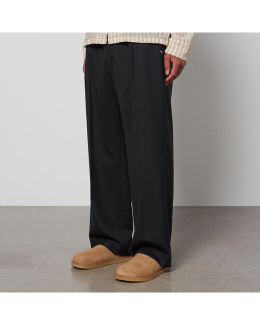 Our Legacy Black Panama Wool Trousers for men