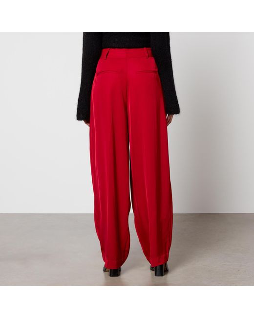 By Malene Birger Red Piscali Woven Trousers