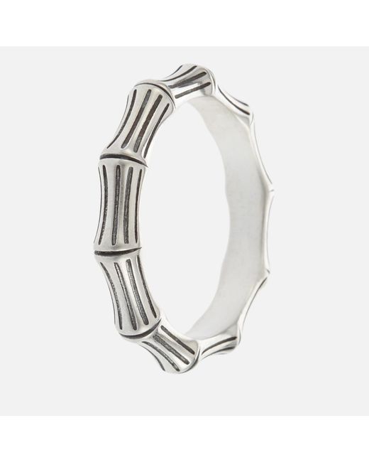 Serge Denimes Metallic Bamboo Sterling Silver Ring for men