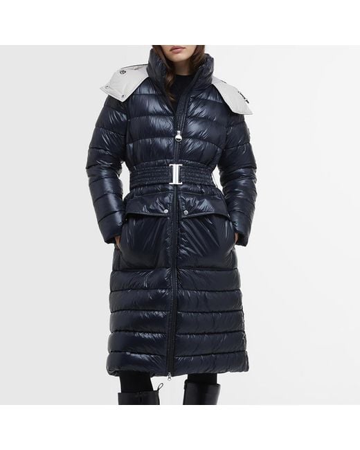 Barbour Blue Aisha Quilted Shell Jacket