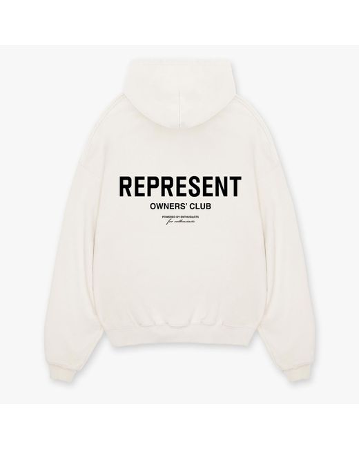 Represent White Owner'Club Cotton-Jersey Hoodie for men