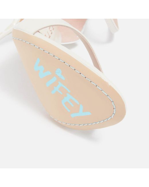 Sophia Webster White Chiara Leather Heeled Sandals