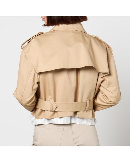 A.P.C. Natural Horace Cropped Cotton-Gabardine Trench Coat