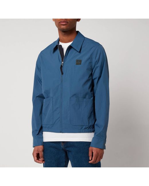PS by Paul Smith Synthetic Cropped Jacket in Blue for Men | Lyst