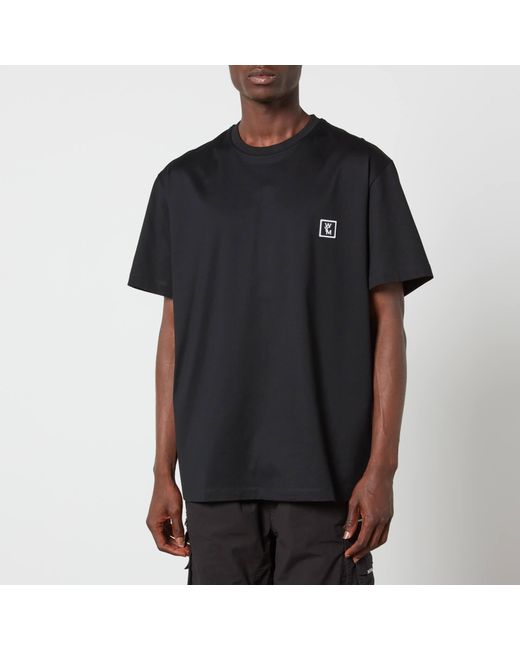 Wooyoungmi Black Logo-print Cotton-jersey T-shirt for men