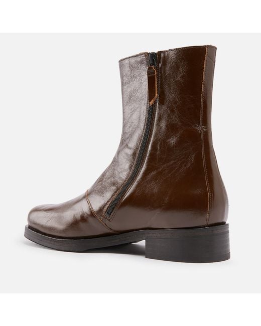 Our Legacy Brown Camion Leather Boots for men