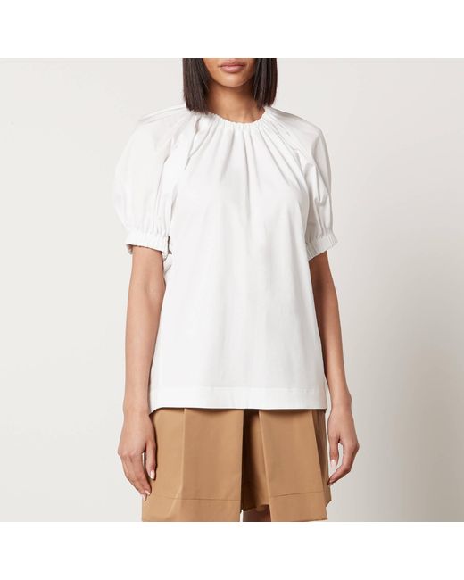 3.1 Phillip Lim White Cotton-poplin T-shirt