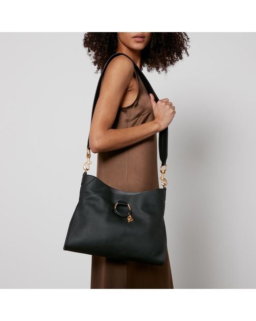 See By Chloé Black Joan Leather Tote Bag