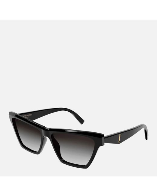 Saint Laurent Square Frame Sunglasses in Black | Lyst UK