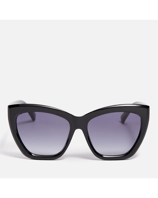 Le Specs Blue Vamos Oversized Tritan Sunglasses